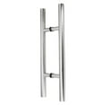 thumbnail image 1 of Stainless Steel 304 Ladder Style Back to Back Glass Door / Barn Door Push Pull Handle, Satin Finish, 78 in, 1 of 3