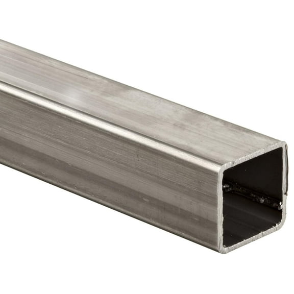 Stainless Steel 304 Square Tubing, A554, 2" x 2", 0.062" Wall, 12" Length