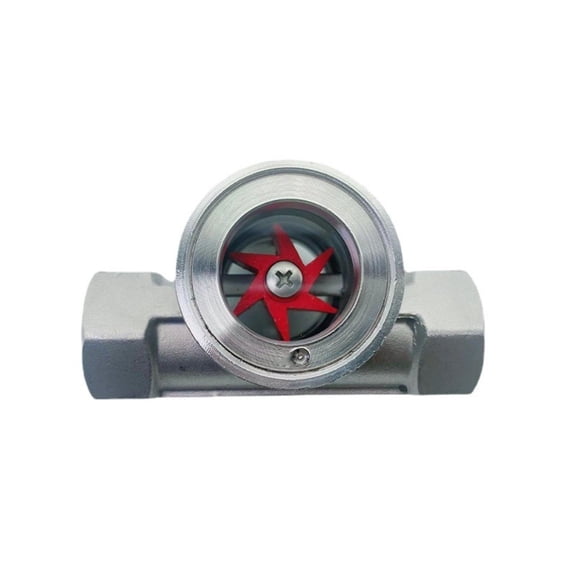 Stainless Steel 304 Water Flow Indicator With Sight Glass For Pipeline Observation Of Water Oil Gas And Acid-Alkaline for MEDIA Horizontal Vertical Mount Silver