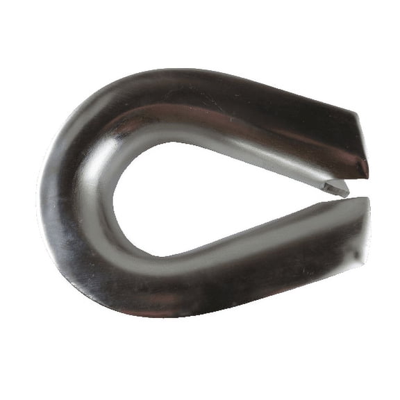 Stainless Steel 316 1" (25mm) Wire Rope Thimbles Heavy Duty Marine Grade for Rope Size 1"