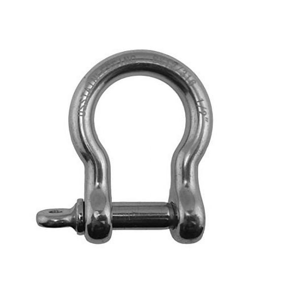 Stainless Steel 316 Bow Shackle 1/2" (13mm) Marine Grade