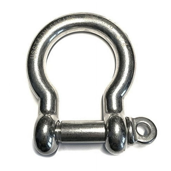 Stainless Steel 316 Bow Shackle 3/4" (19mm) Marine Grade