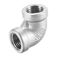 thumbnail image 1 of Stainless Steel 316 Cast Pipe Fitting ,90 Degree Elbow 1/4 BSPT Female x 1/4 BSPT Female Thread, 1 of 3
