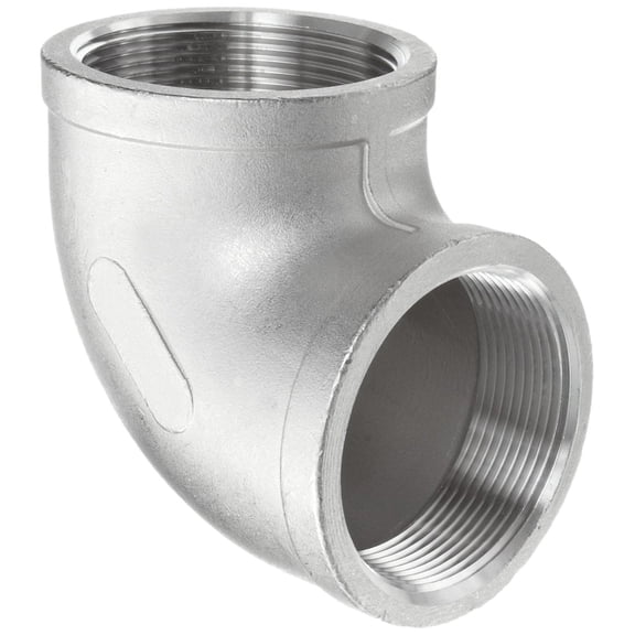 Stainless Steel 316 Cast Pipe Fitting, 90 Degree Elbow, Class 150, 3/4" NPT Female