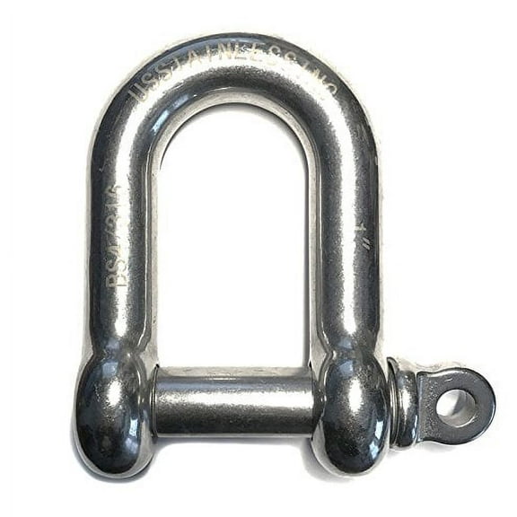 US STAINLESS Stainless Steel 316 D Shackle 1" (25mm) Marine Grade