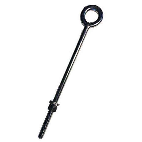 US Stainless Stainless Steel 316 Eye Bolt 1/2" x 8" Whitworth Short Thread Marine Grade Pitch of 12