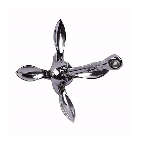 Stainless Steel 316 Grapnel Anchor 0.7kg Boat Anchor Boat Accessories Marine Hardwar ,Easy to Install