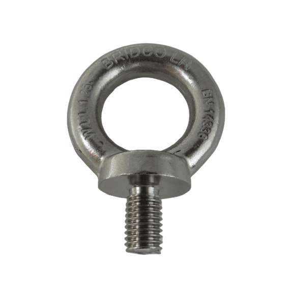 Stainless Steel 316 Heavy Duty Lifting Eye Bolt M12 (1/2") Marine Grade Load Rated at 1.25T