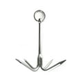 thumbnail image 1 of Stainless Steel 316 Hook Anchor 15" (375mm) Marine Grade Grapple Grappling Hook, 1 of 5