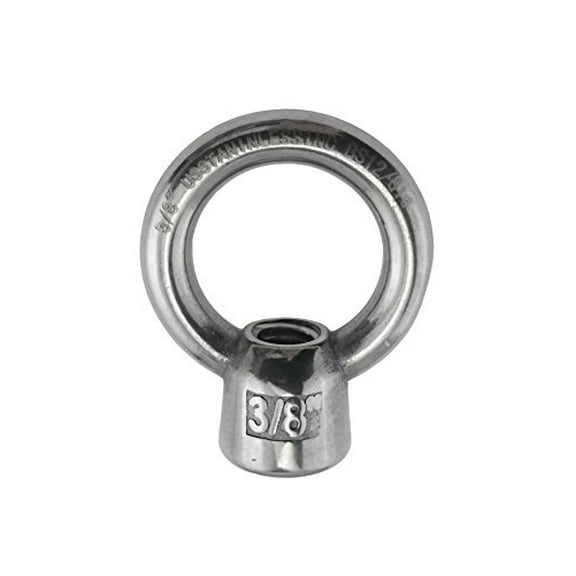 US STAINLESS Stainless Steel 316 Lifting Eye Nut 3/8" UNC Marine Grade Pitch of 16