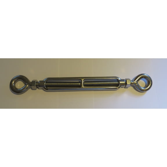 US STAINLESS Stainless Steel (316) M16 (5/8") 16mm Turnbuckle Eye and Eye with Locknuts Marine Grade M16 Metric Thread