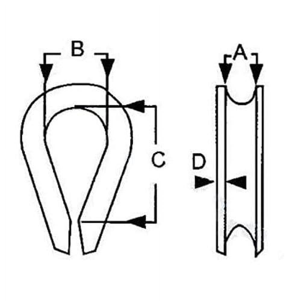 Stainless Steel 316 Rope Thimble Marine Grade 5 16 3 8 1 2 5 8 stainless-steel-316-rope-thimble-marine-grade-5-16-3-8-1-2-5-8