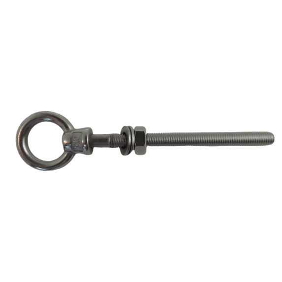 Stainless Steel 316 (Shape Type 307) M10 Lifting Eye Bolt 10mm x 100mm Marine Grade