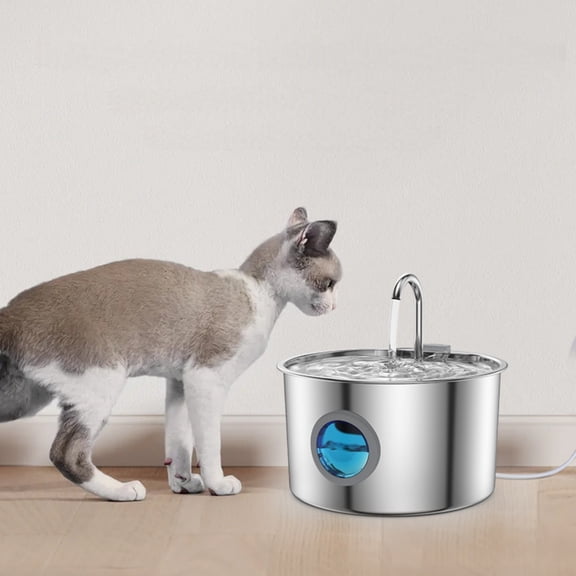 Stainless Steel 32L Indoor Dispenser for Small Animals Quiet Hydration System Pet Drinking Solution