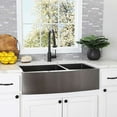 thumbnail image 1 of Stainless Steel 33 Inch Double Bowl Apron Front Farmhouse Kitchen Sink, 1 of 2
