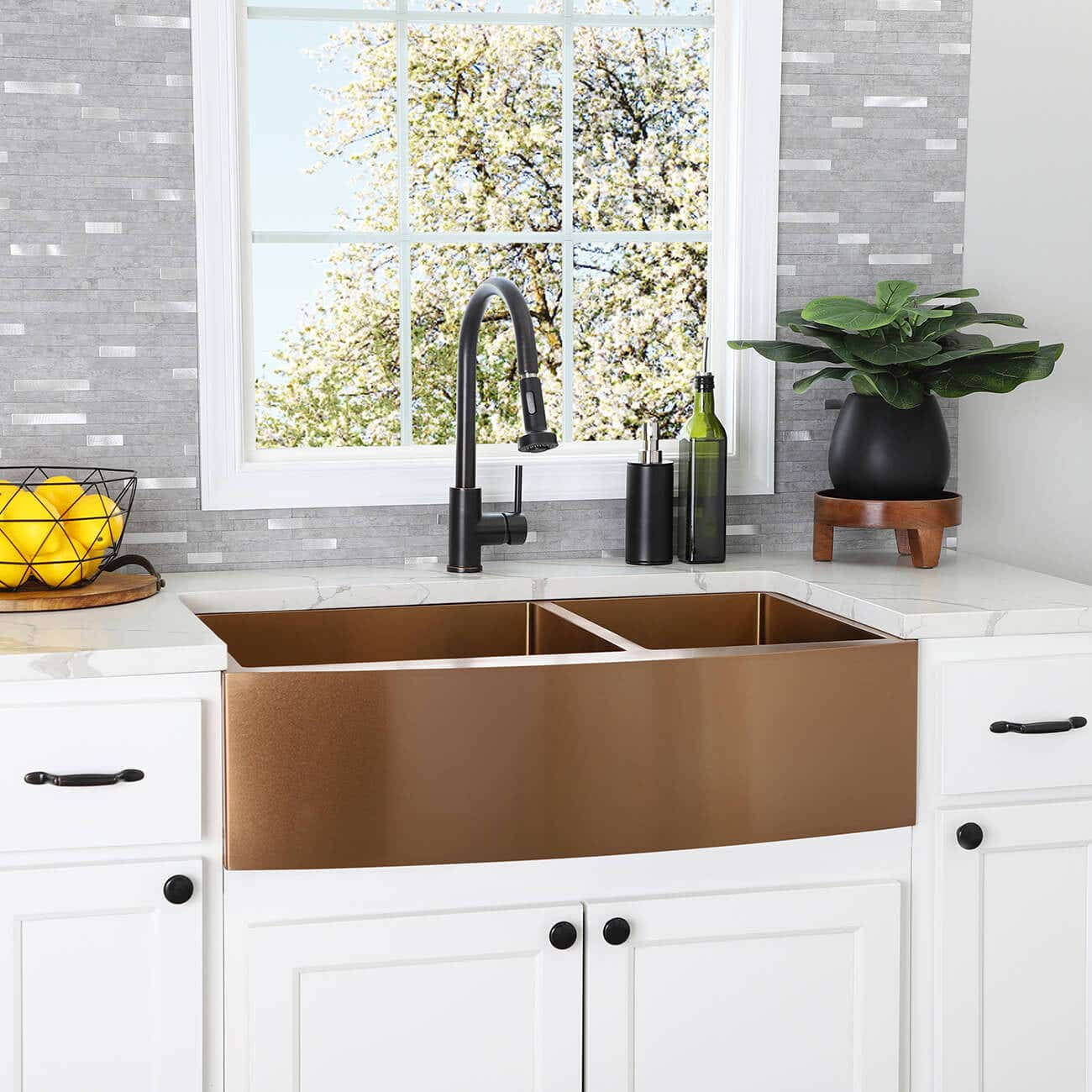 Stainless Steel 36 Inch Double Bowl Apron Front Farmhouse Kitchen Sink