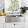 thumbnail image 1 of Stainless Steel 36 Inch Double Bowl Apron Front Farmhouse Kitchen Sink, 1 of 2
