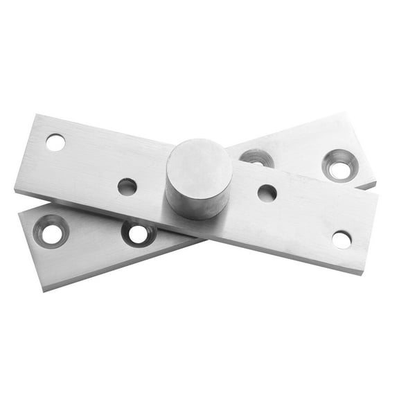 Stainless Steel 360 Degree Rotation Door Pivot Hinges Down Shaft Concealing Hinges for Furniture Office Home Size Silver