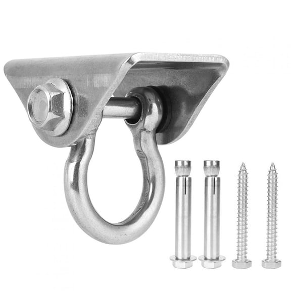 Stainless Steel 360 Rotate Hammock Hanging Kit, Commercial Quality Anchoring for Indoor Outdoor Relax Ceiling Porch Swing Hardware, Heavy Duty Swing Hooks for Playground Gym