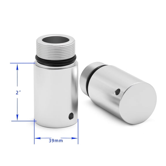 Stainless Steel 39mm 2" Fork Tube Front End Extensions for Harley Super Glide Low Rider 87-93