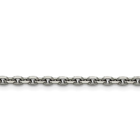 Stainless Steel 4.30mm Cable Chain Necklace - 22 Inch