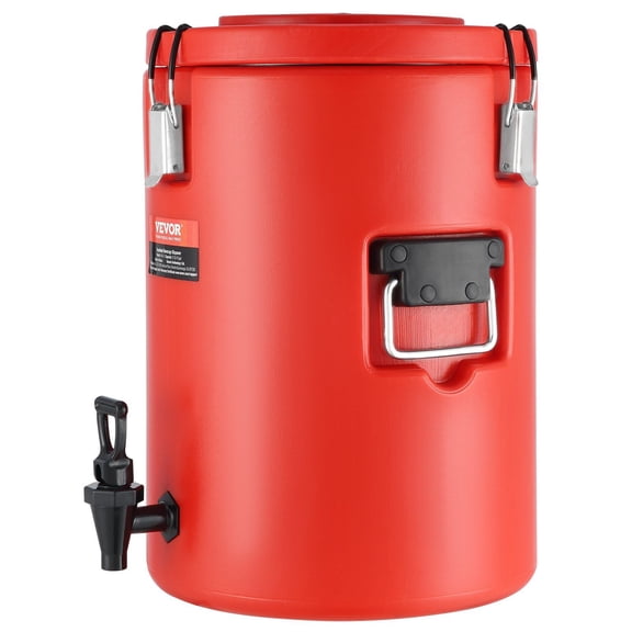 Stainless Steel 4.5 Gal Drink Dispenser - Hot/Cold Beverage Server with Spigot, 17.2L, for Coffee, Tea, Water - Food-Grade