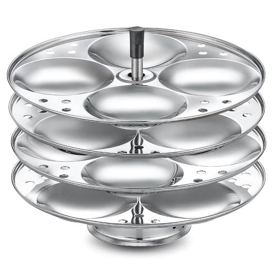 T&G Zone Non-Stick Hamburger Patty Makers with 4 Idli Plates