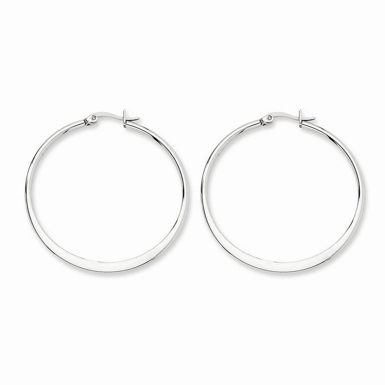 Stainless steel hoop earrings best sale walmart