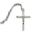 thumbnail image 1 of Stainless Steel 4mm Bead Rosary Necklace, 1 of 2