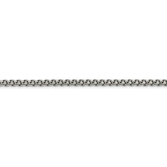 Stainless Steel 5.0mm Wheat 22inch Chain Necklace - 22 Inch