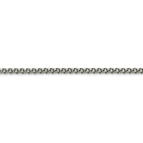 Stainless Steel 5.0mm Wheat 24inch Chain Necklace - 24 Inch