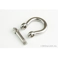 thumbnail image 1 of Stainless Steel 5/16 Inch Marine Anchor Bow Shackle with 8mm Screw Pin 1400 Pound Chain D Ring Qty 1, 1 of 3