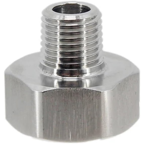 Stainless Steel 5/8 Female to 1/4 Male Thread Coupler Adapter with ...