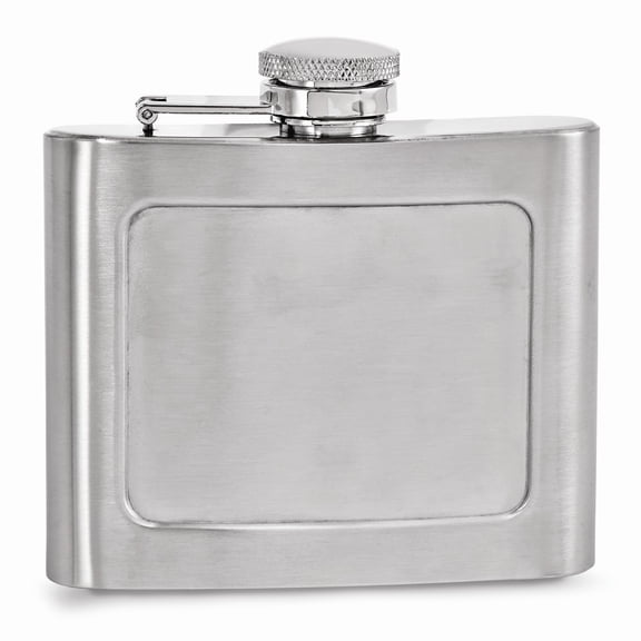Stainless Steel 5 ounce Engravable Flask Q-GM16966