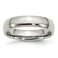 thumbnail image 1 of Stainless Steel 5mm Polished Band Ring - Size 6.5, 1 of 2