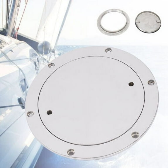 Stainless Steel 6" 152mm Boat Deck Plate Marine Grade Inspection Port