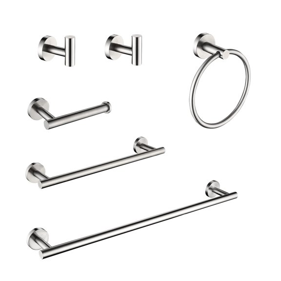 Stainless Steel 6-Piece - Hidden Mounting Design - Outdoor Showers, Laundry Rooms - Provide a Stylish Look