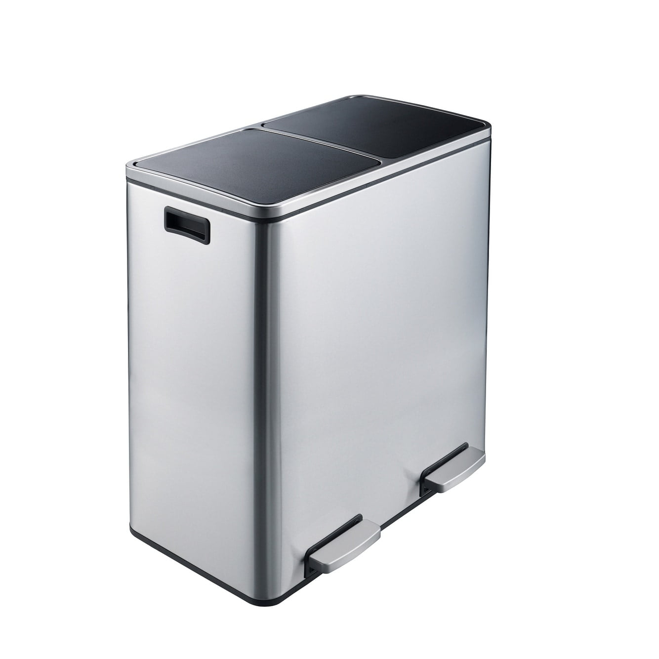 Bed Bath & Beyond Stainless Steel 60L Dual Compartment Trash Can