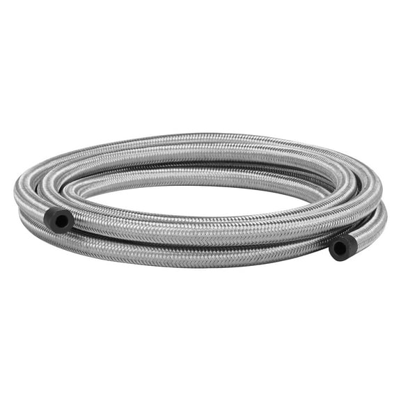 Stainless Steel 6AN Fuel Pipe Rust Resistant Easy Cutting Braided Oil Cooler Line for Vapor Return Line Coolant Fluid Hose