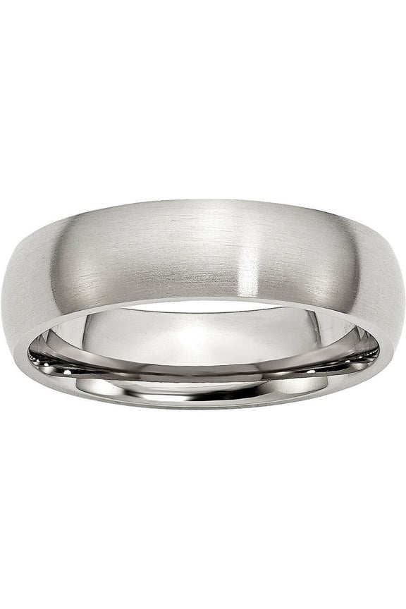 Stainless Steel 6mm Brushed Band