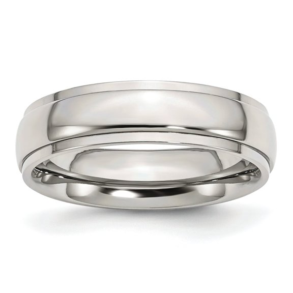 Stainless Steel 6mm Wedding Ring Band Size 6