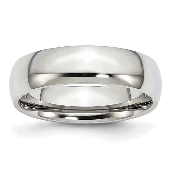 Stainless Steel 6mm Wedding Ring Band Size 8.5