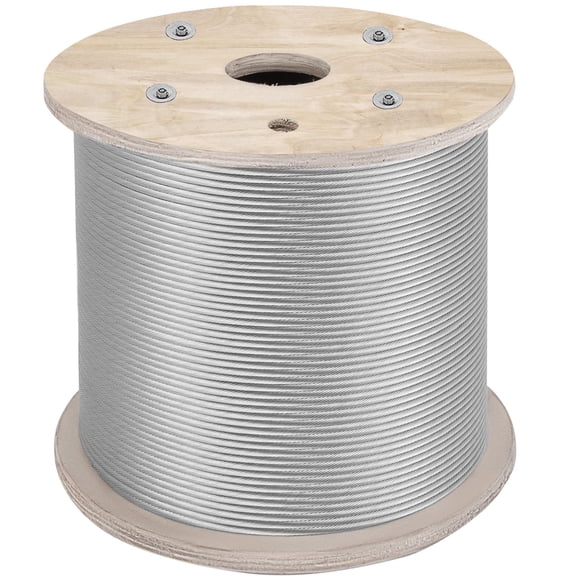 Stainless Steel 7x19 T304 1/4 Inch 200 FT Cable Railing Kit Aircraft Wire Rope Deck Railing System Fence Cable