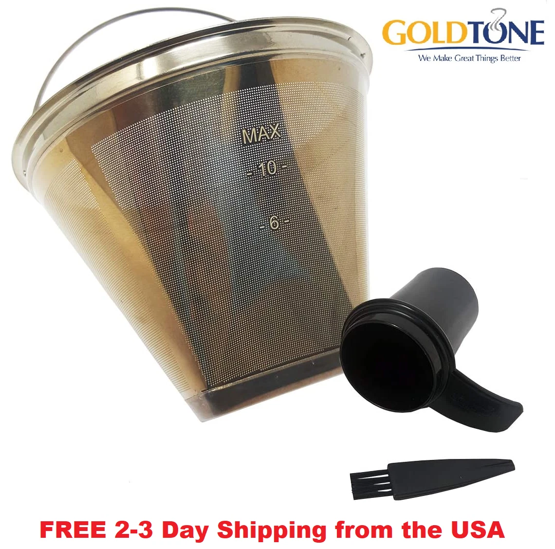 SS-RFC-1 For Cuisinart HomeBarista Reusable Filter Cup For Single Serve Brewers SS-1 SS-10 SS-15 SS-300