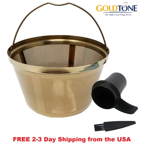 Stainless Steel 8-12 Cup Basket Reusable Coffee Filter - Mr. Coffee Black+Decker