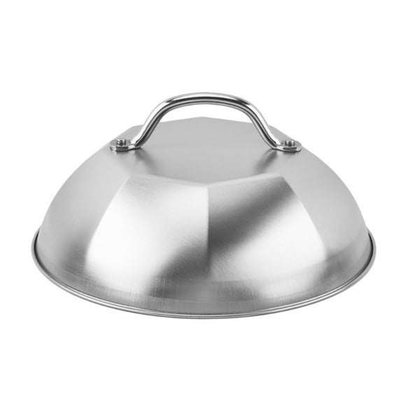 Stainless Steel 8 8 Inch Dome Wok Lid Steaming Griddle Cover For Grill Cooking