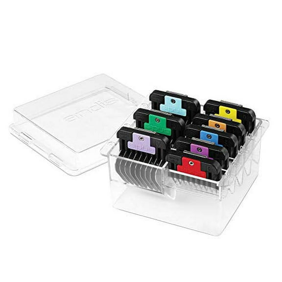 Stainless Steel 8 Piece Guide Comb Set Color Coded Professional Grooming Tools