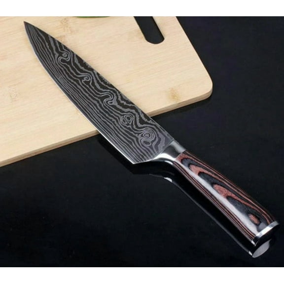 Stainless Steel 8" Professional Chef Knife Damascus Pattern Japanese New