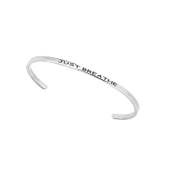 Stainless Steel 8-inch Saying Bracelet