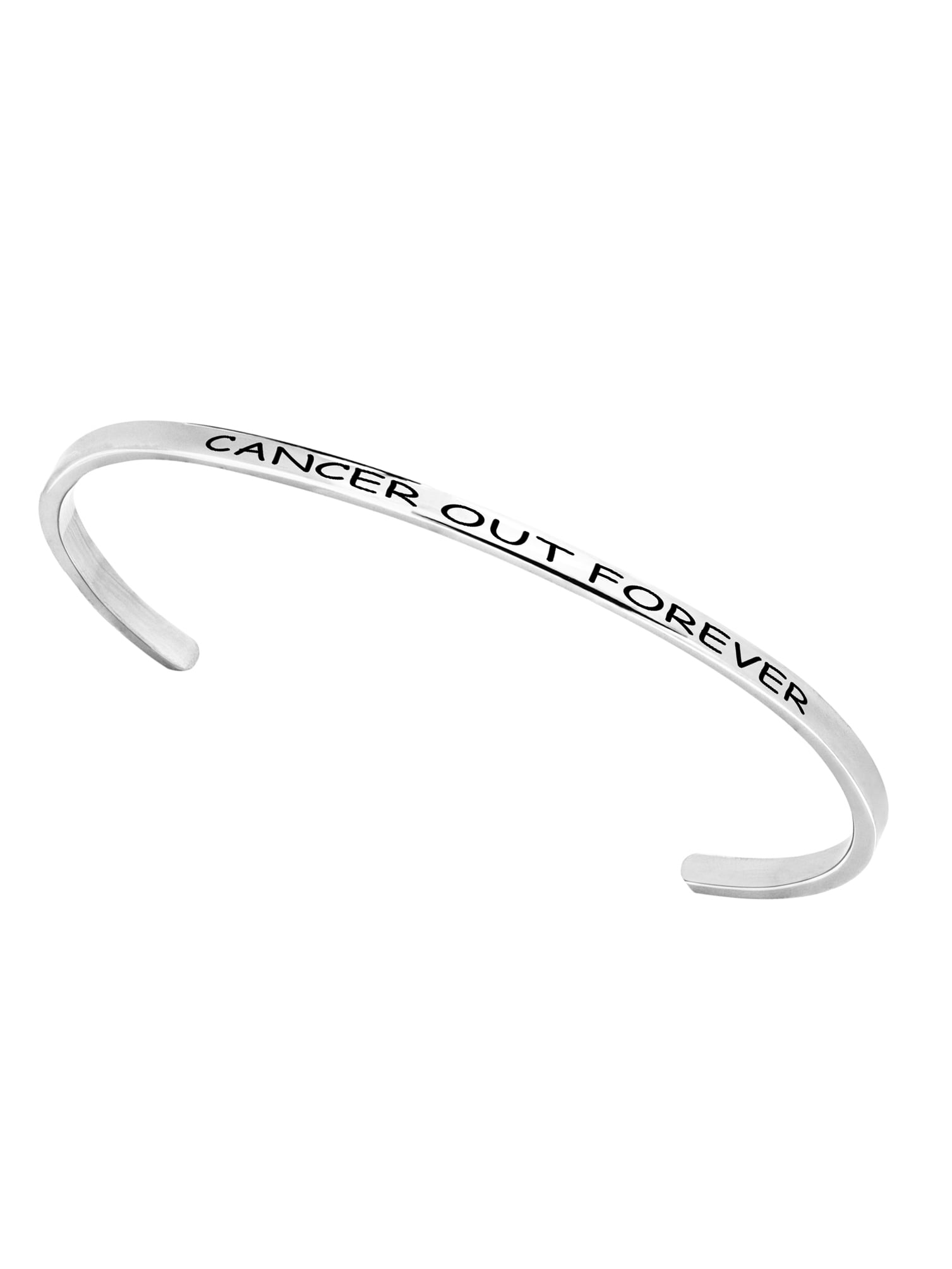 Stainless Steel 8-inch Saying Bracelet